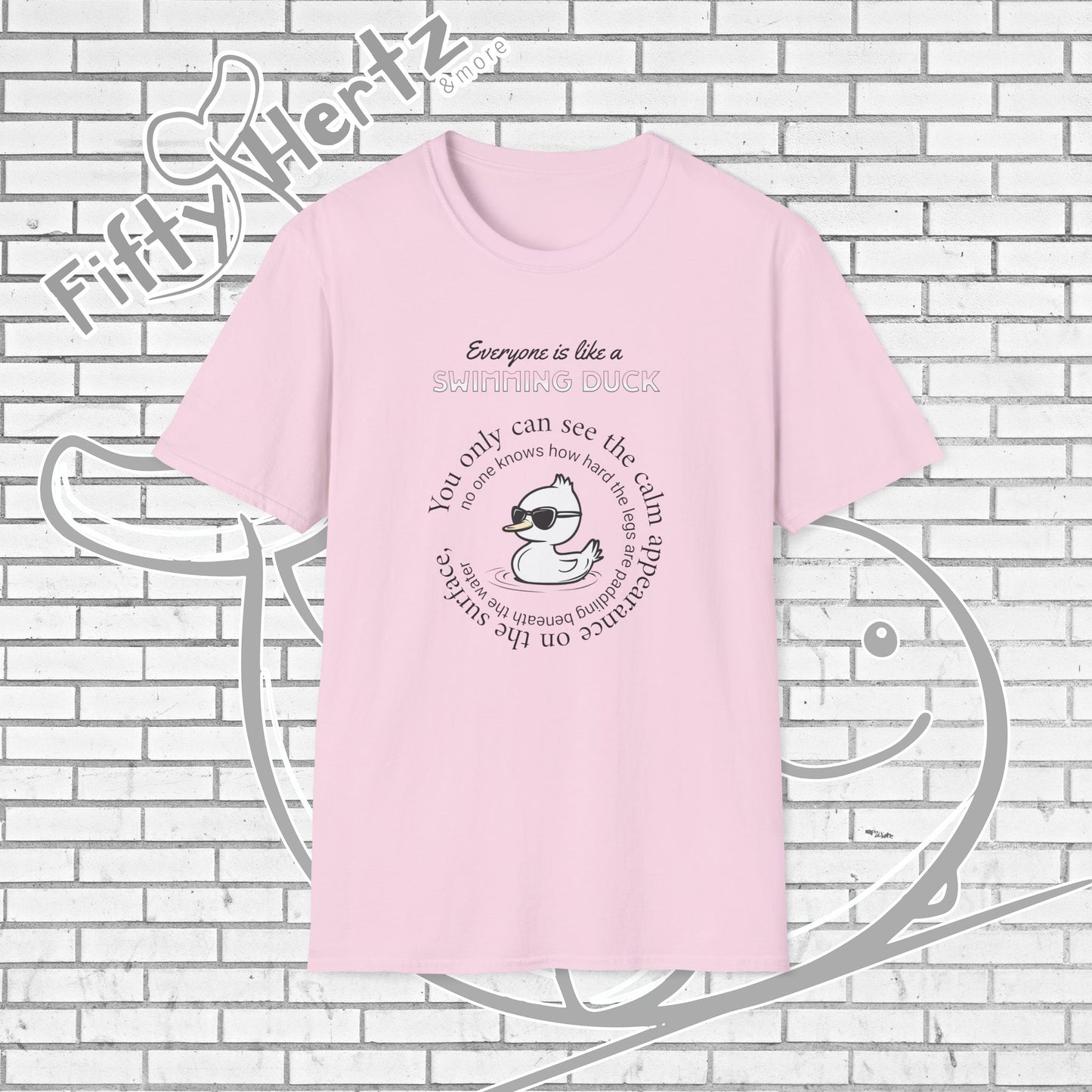 Swimming Duck (Light) Unisex T-Shirt