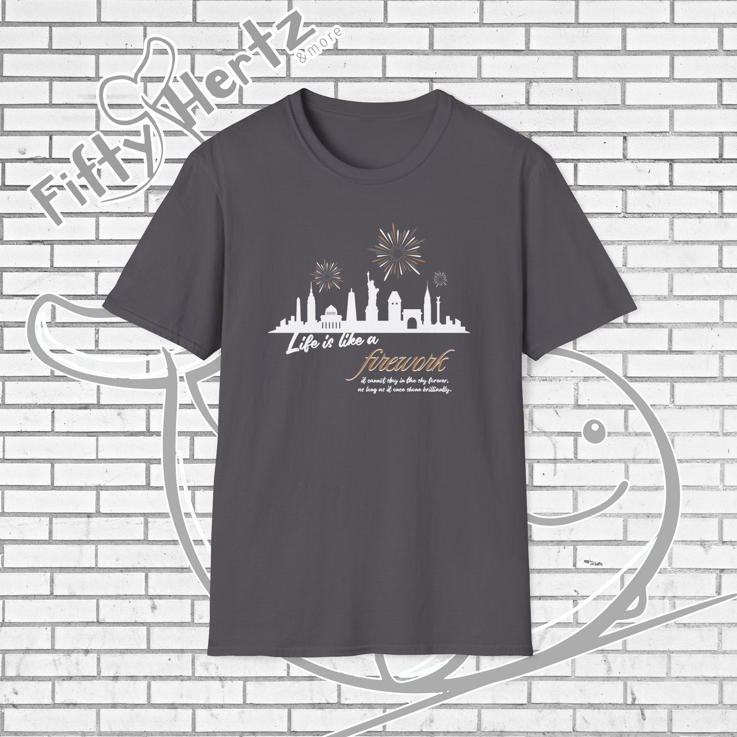 NYC firework (Dark) Unisex T-Shirt