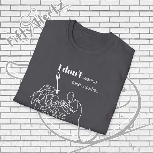 No Selfie (Dark) Unisex T-Shirt
