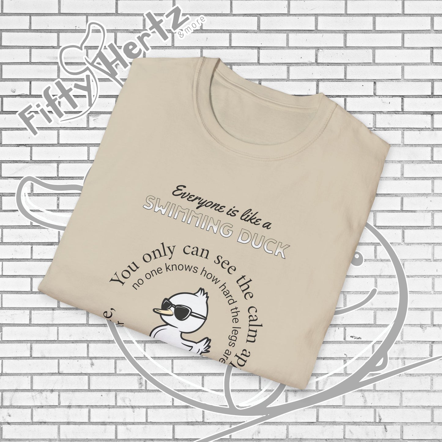 Swimming Duck (Light) Unisex T-Shirt
