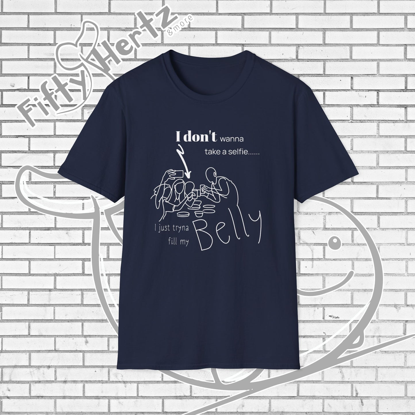 No Selfie (Dark) Unisex T-Shirt