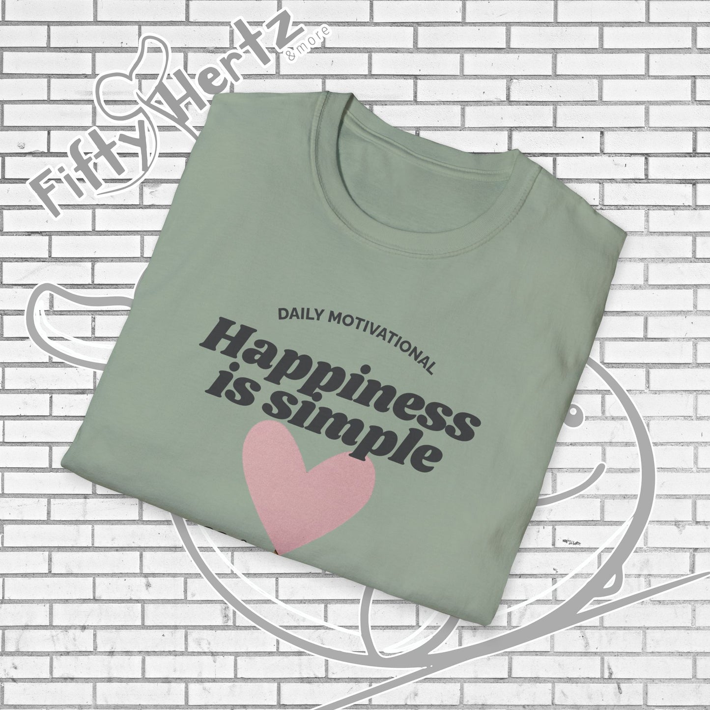 Simple Happiness (Light) Unisex T-Shirt