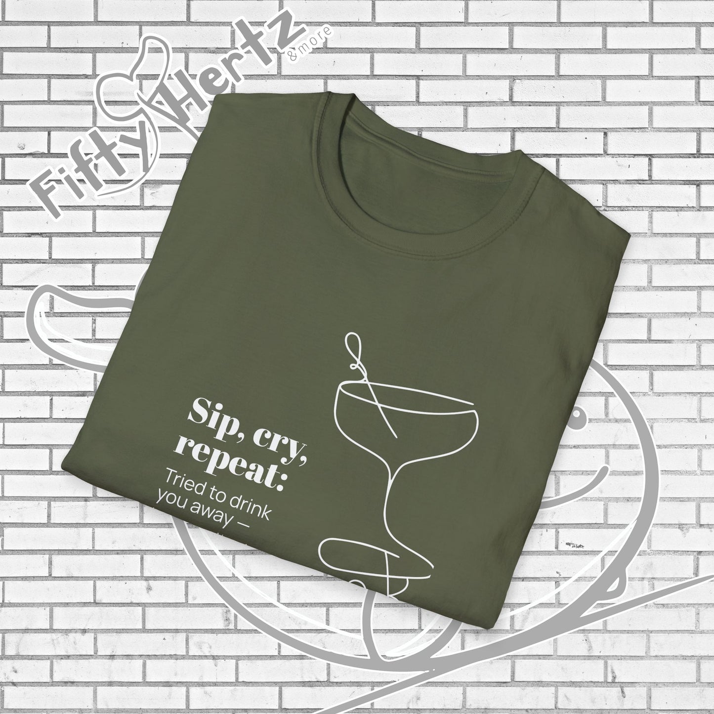 Sip, Cry, repeat (Dark) Unisex T-Shirt