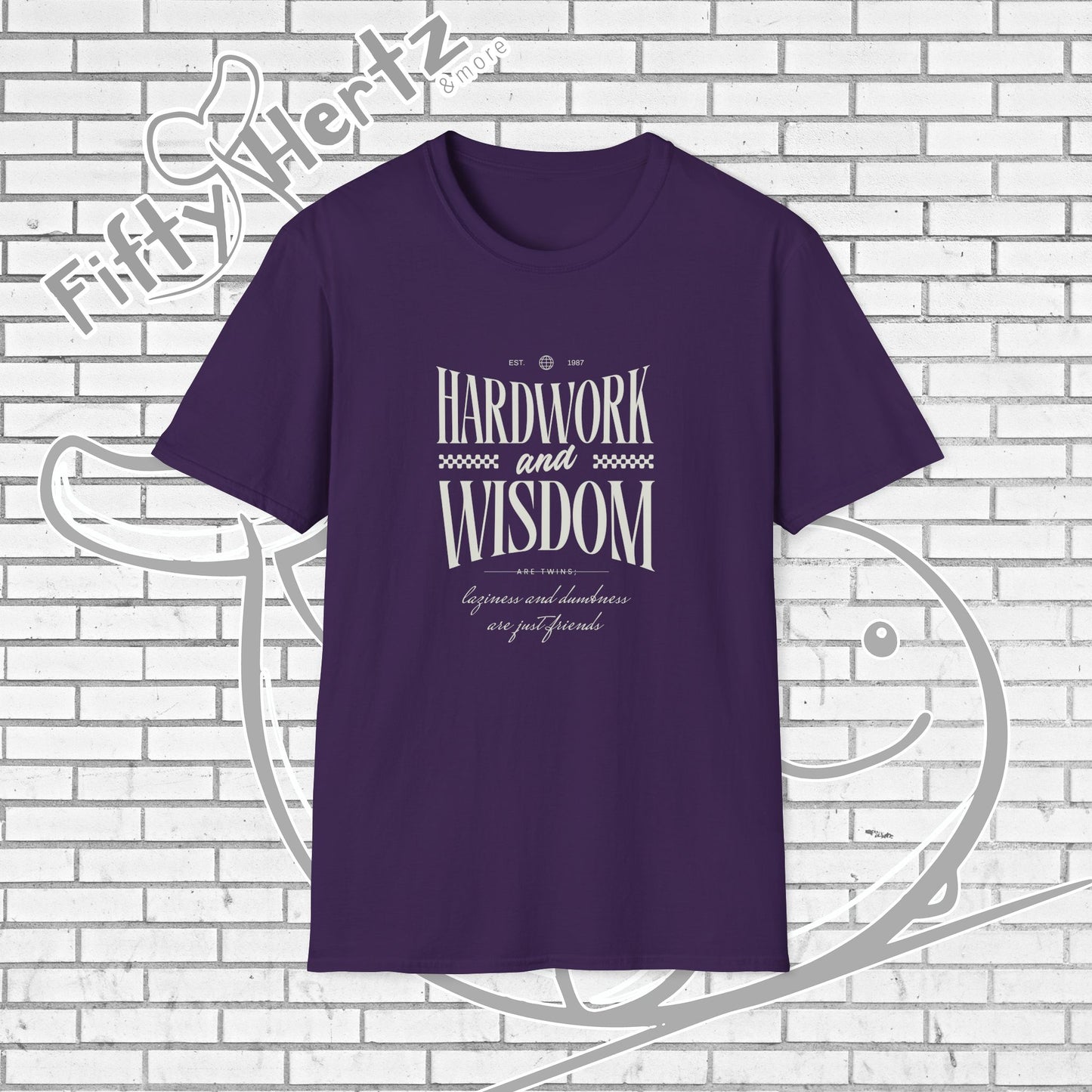 Hardwork & Wisdom (Dark) Unisex T-Shirt