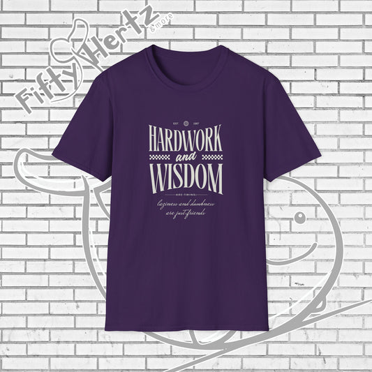 Hardwork & Wisdom (Dark) Unisex T-Shirt