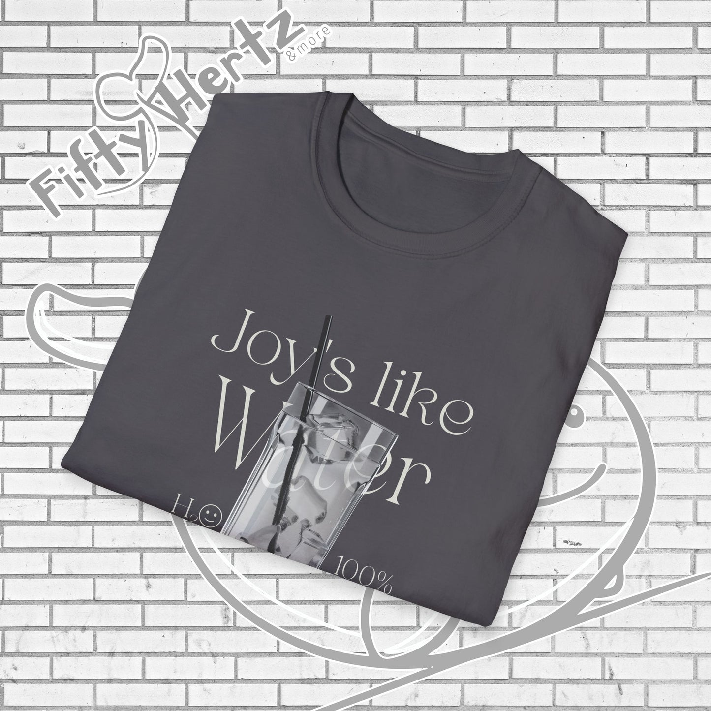 100% H2O (Dark) Unisex T-Shirt