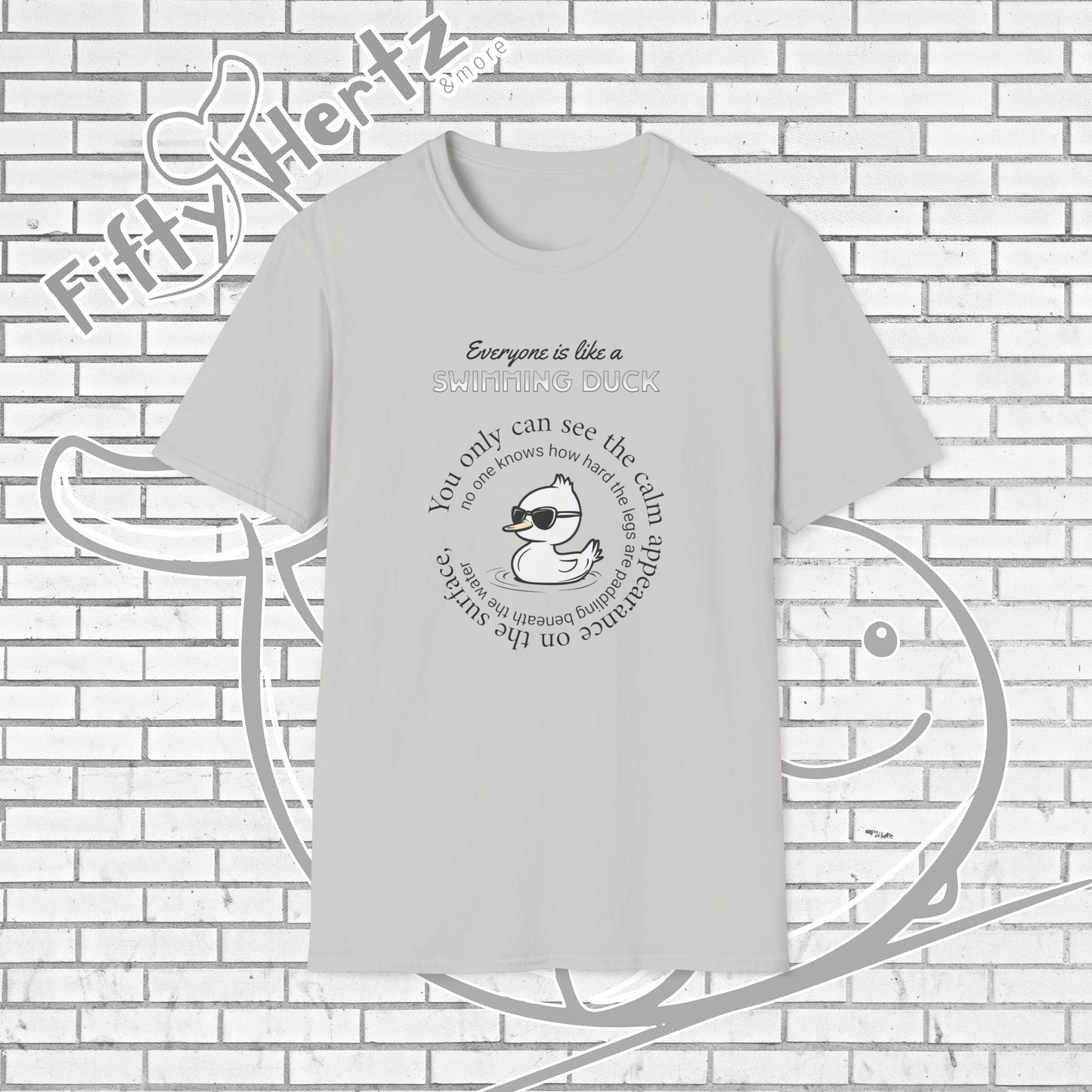 Swimming Duck (Light) Unisex T-Shirt