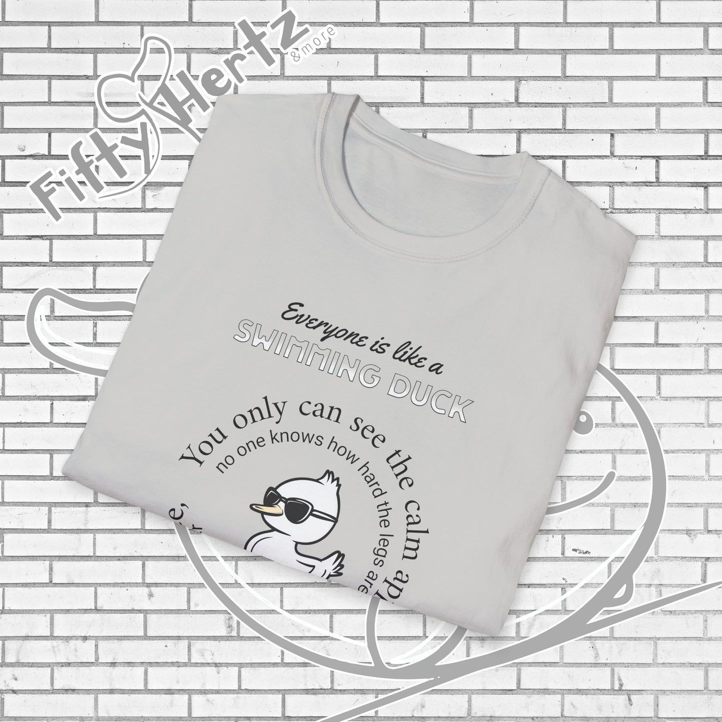 Swimming Duck (Light) Unisex T-Shirt