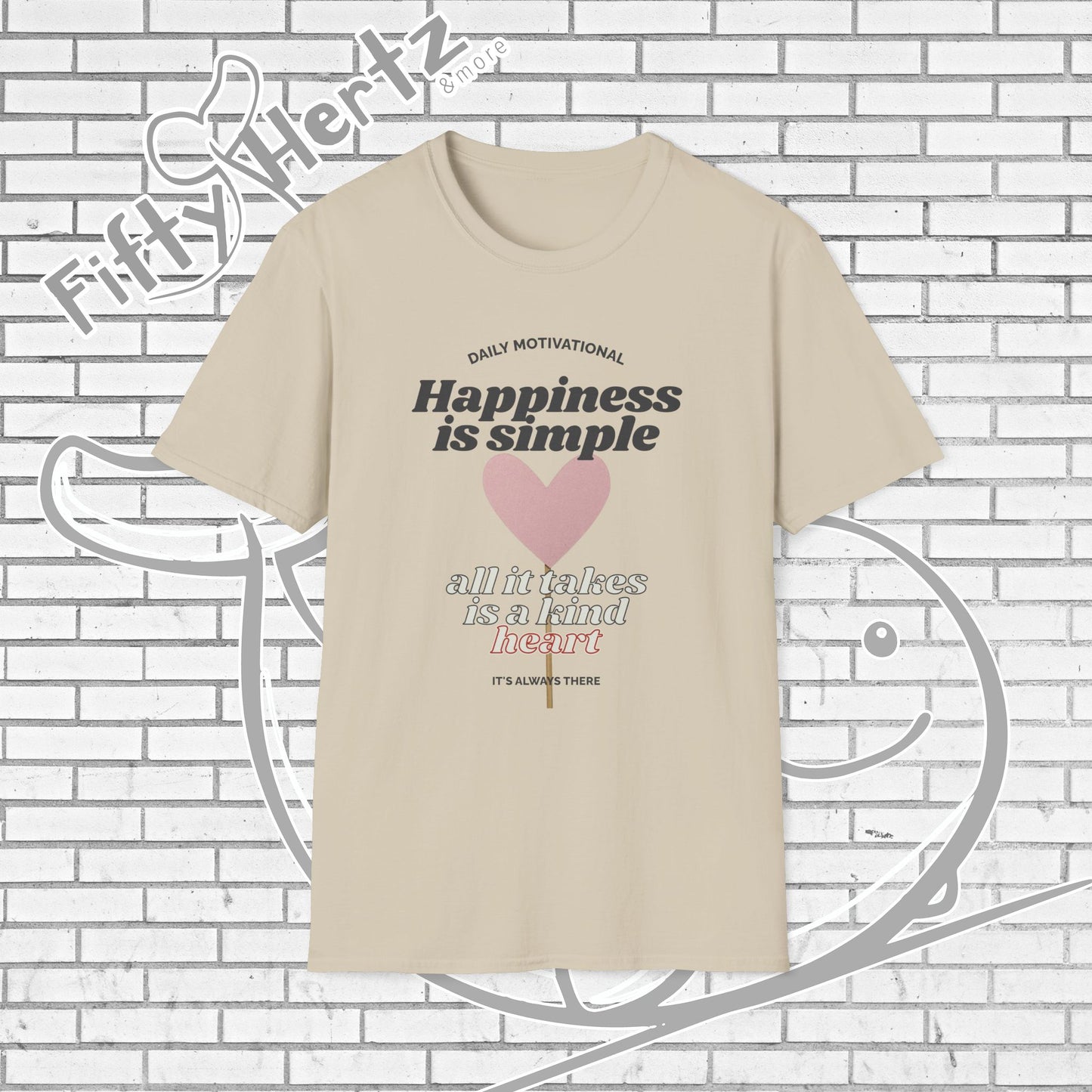 Simple Happiness (Light) Unisex T-Shirt