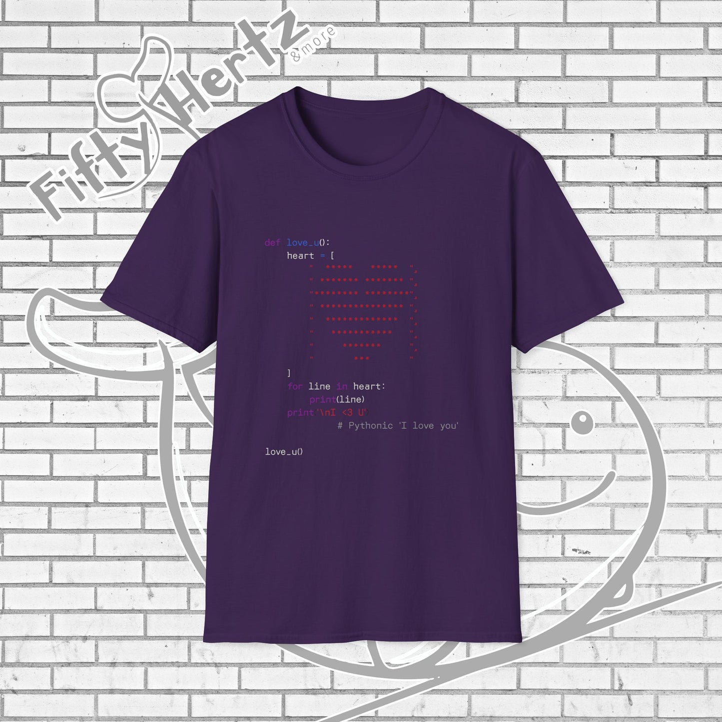 Coding for LOVE (Dark) Unisex T-Shirt