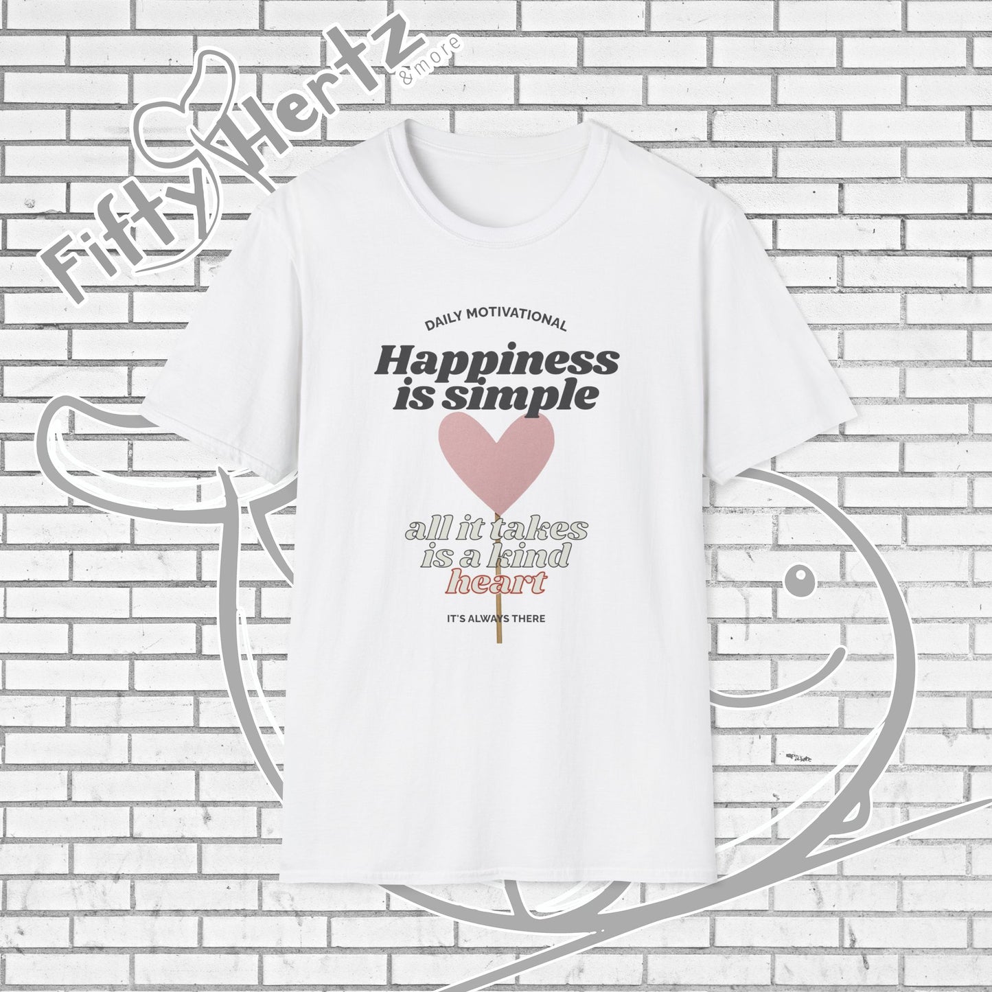 Simple Happiness (Light) Unisex T-Shirt