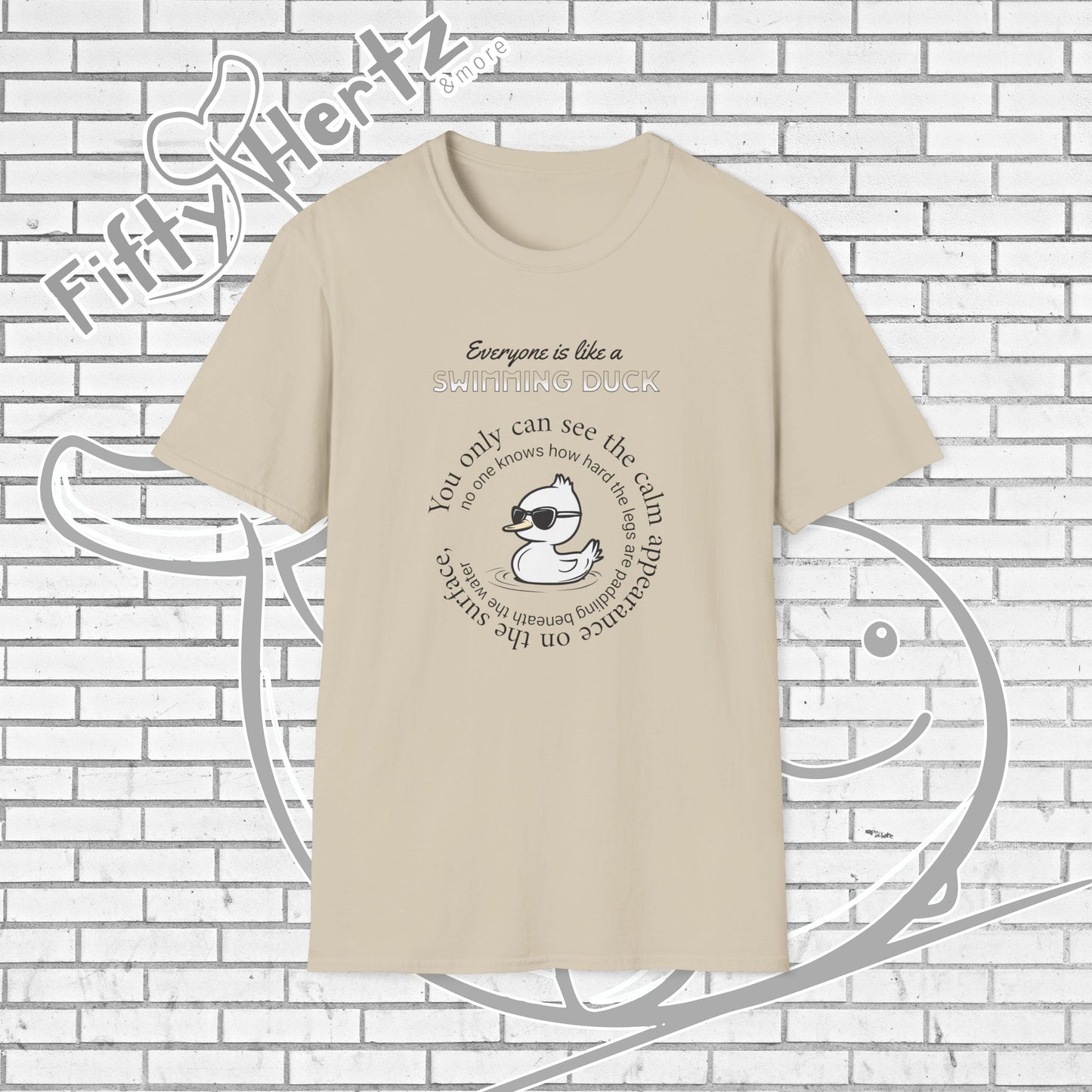 Swimming Duck (Light) Unisex T-Shirt