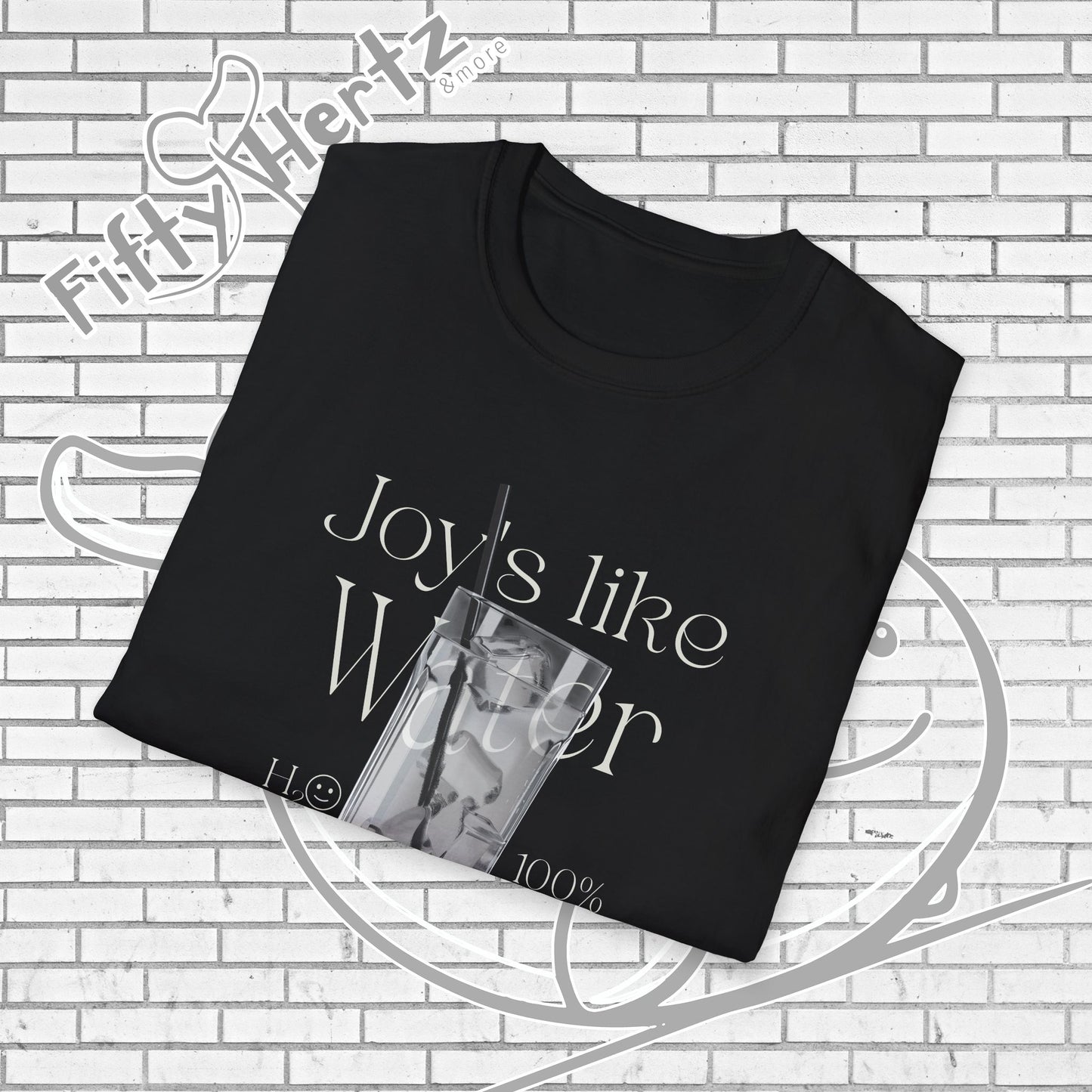 100% H2O (Dark) Unisex T-Shirt