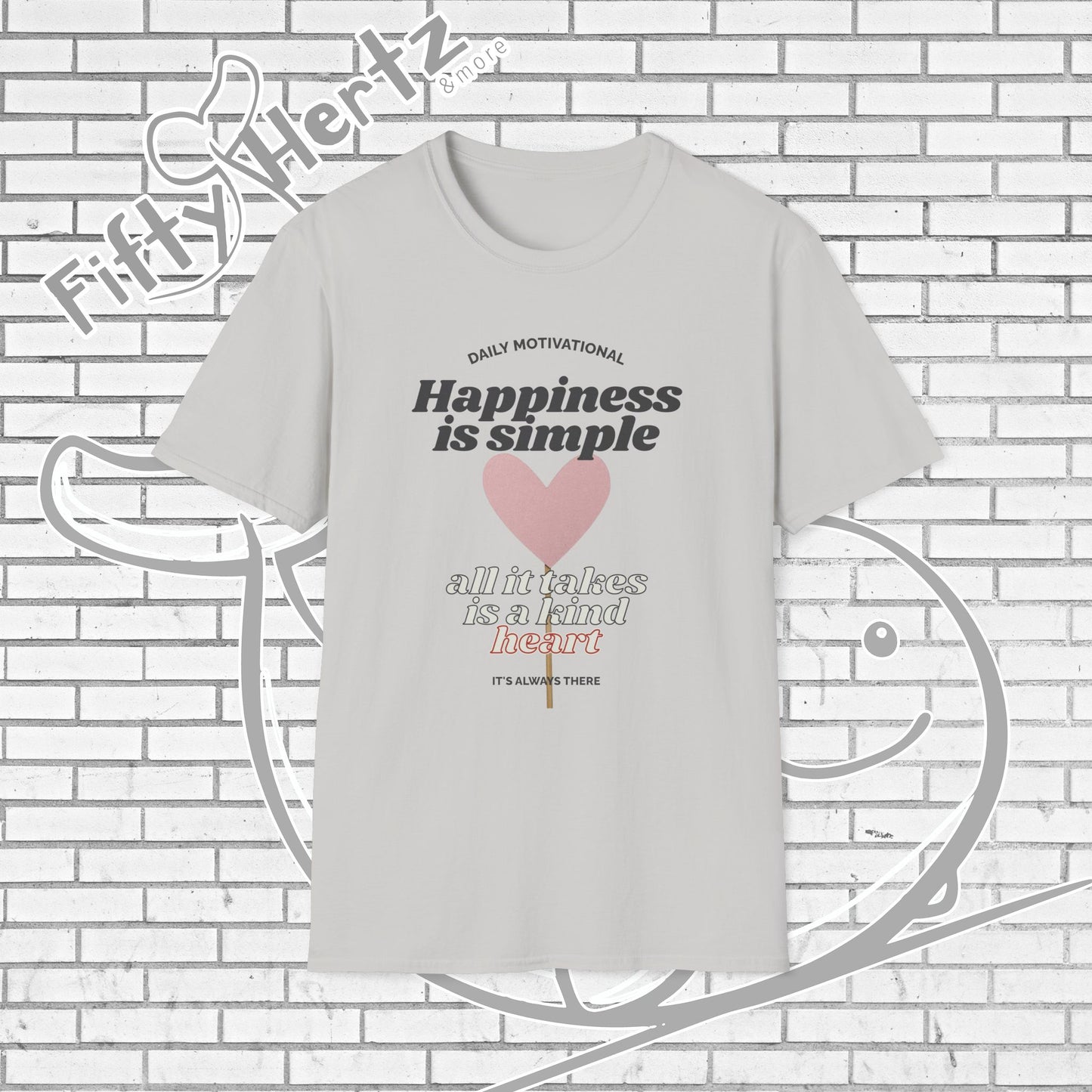 Simple Happiness (Light) Unisex T-Shirt