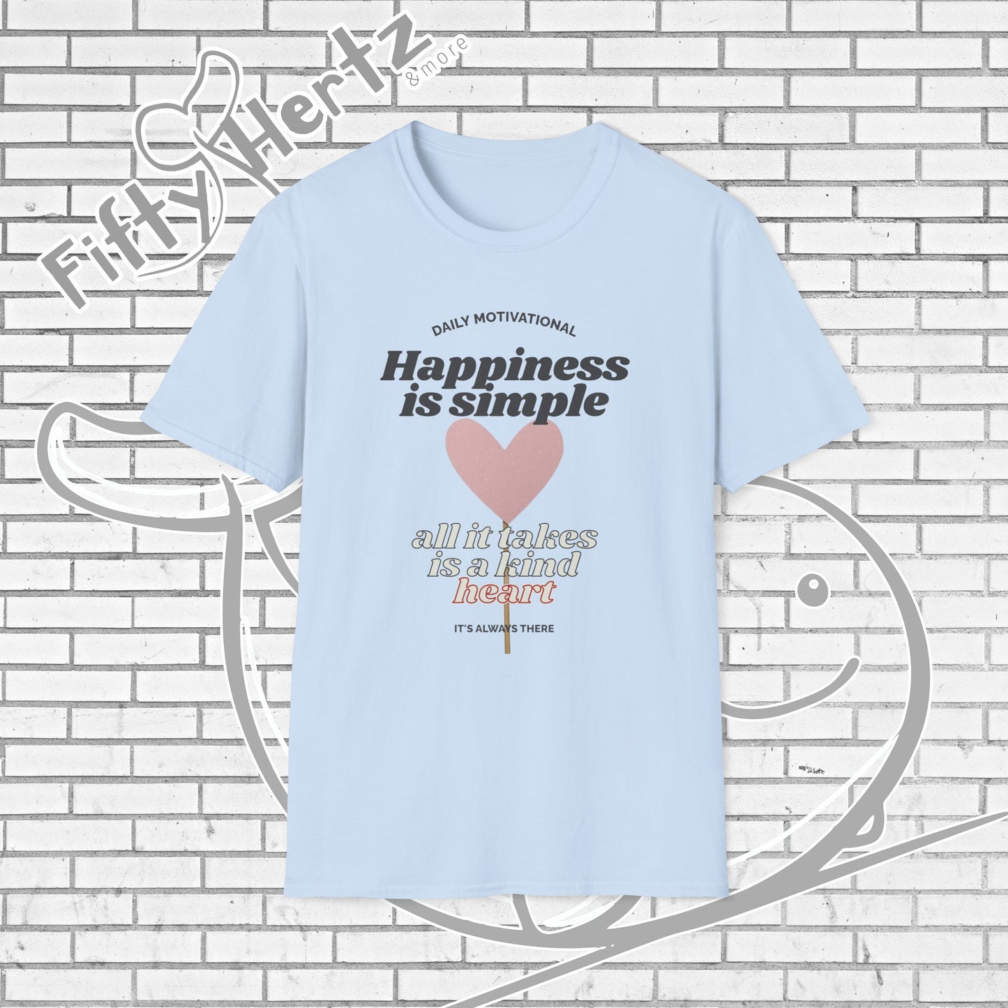 Simple Happiness (Light) Unisex T-Shirt