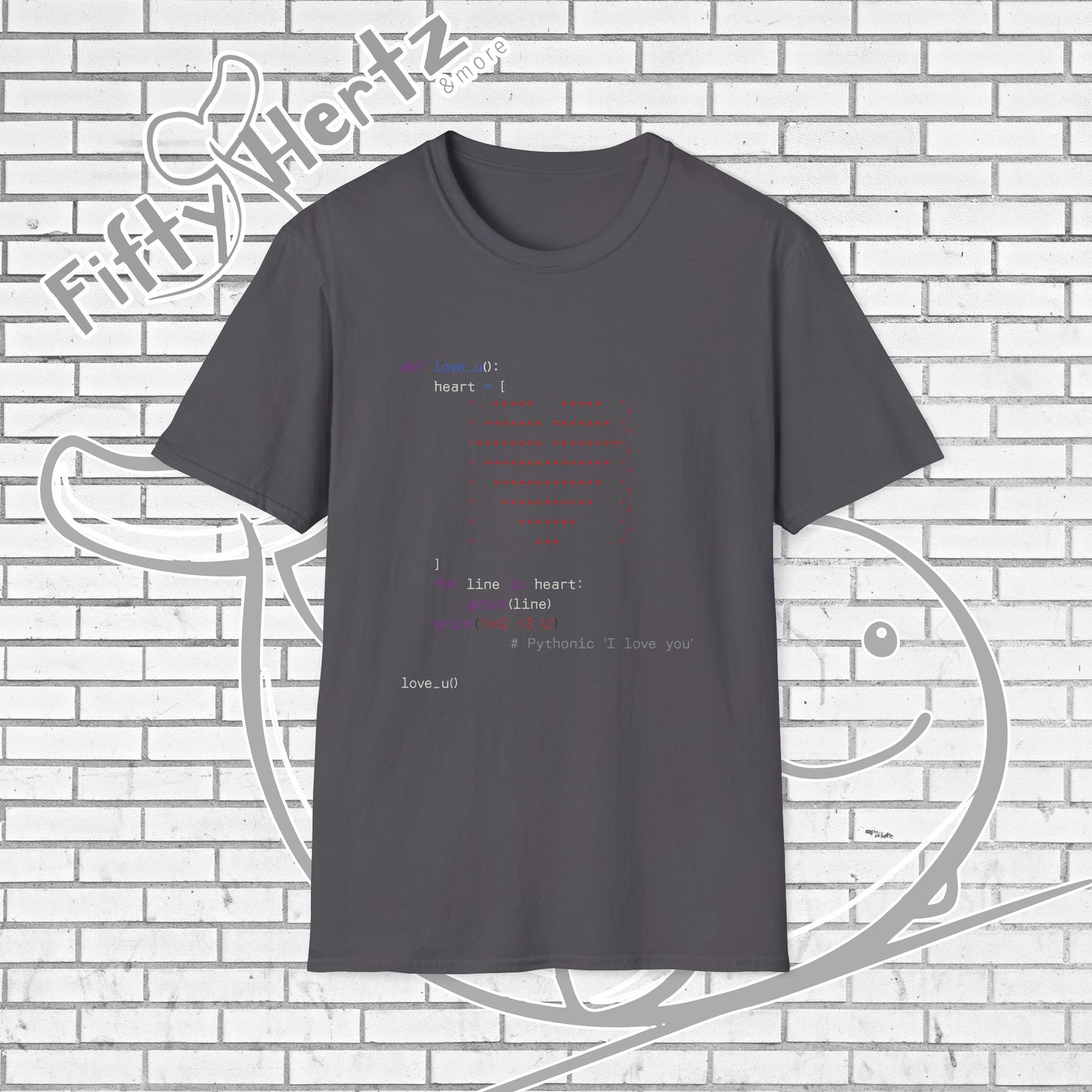 Coding for LOVE (Dark) Unisex T-Shirt