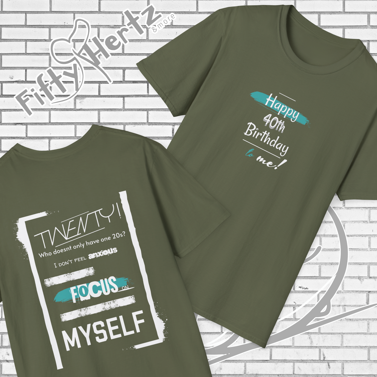 Double Twenty (Dark) Unisex T-Shirt
