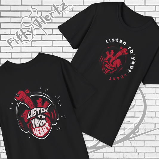 Listen to Heart (Dark) Unisex T-Shirt