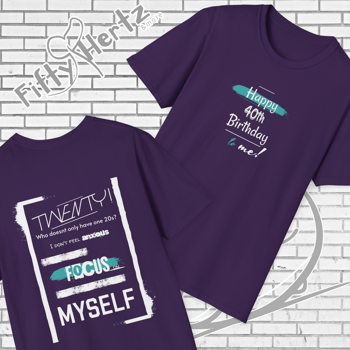 Double Twenty (Dark) Unisex T-Shirt