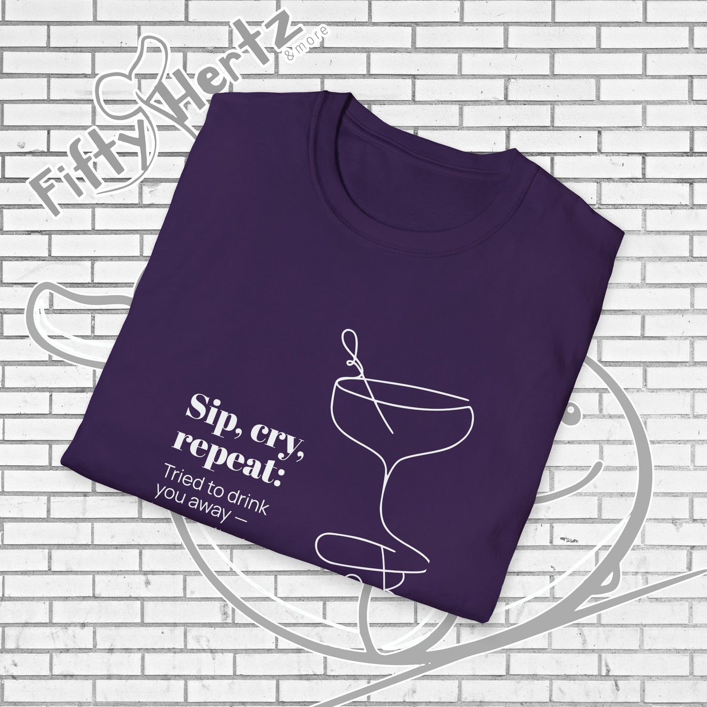Sip, Cry, repeat (Dark) Unisex T-Shirt