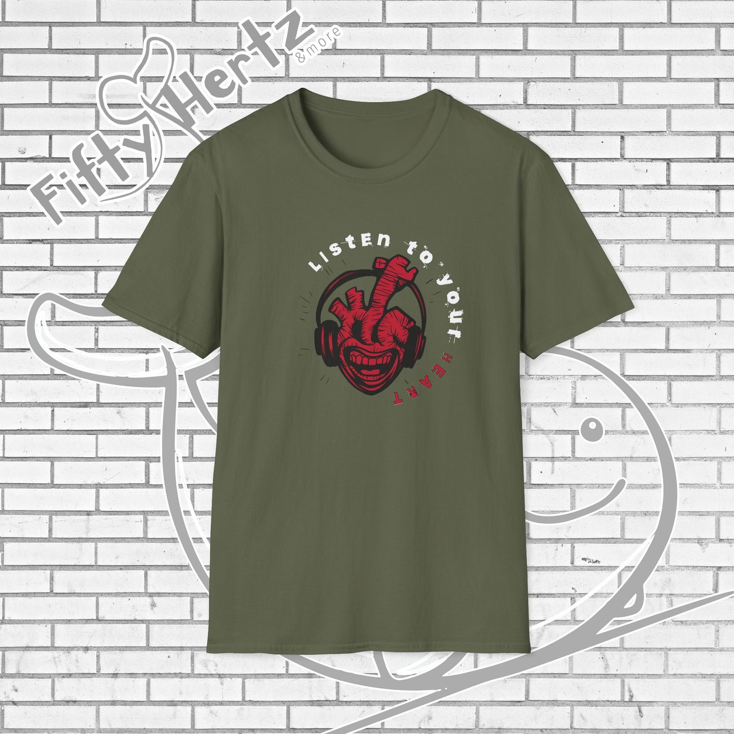 Listen to Heart (Dark) Unisex T-Shirt