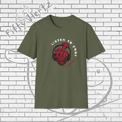 Listen to Heart (Dark) Unisex T-Shirt