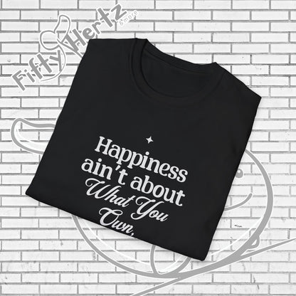 Happiness=let-go (Dark) Unisex T-Shirt