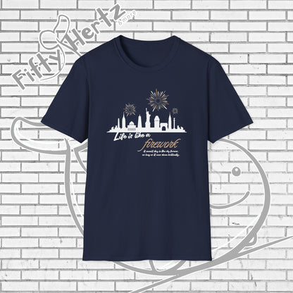 NYC firework (Dark) Unisex T-Shirt