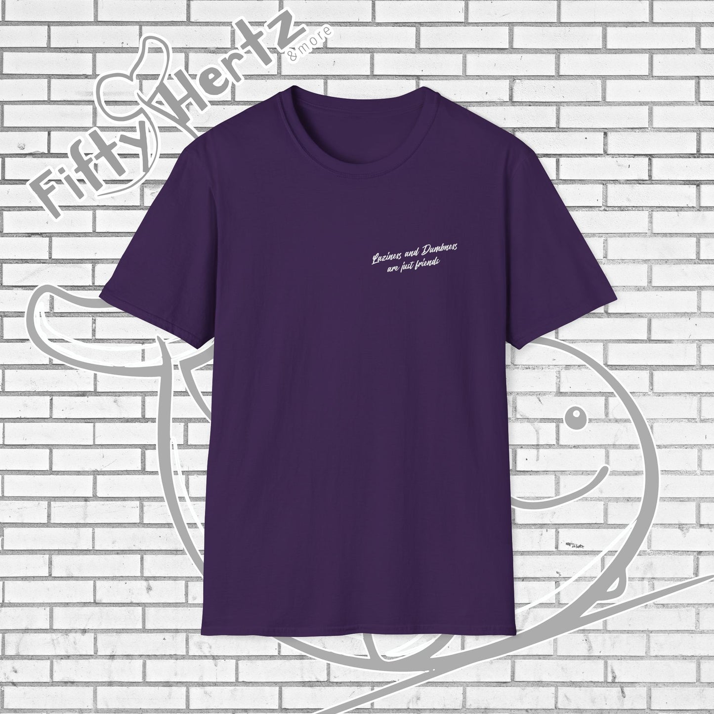 Laziness & Dumbness (Dark) Unisex T-Shirt