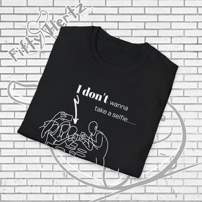 No Selfie (Dark) Unisex T-Shirt