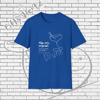Sip, Cry, repeat (Dark) Unisex T-Shirt