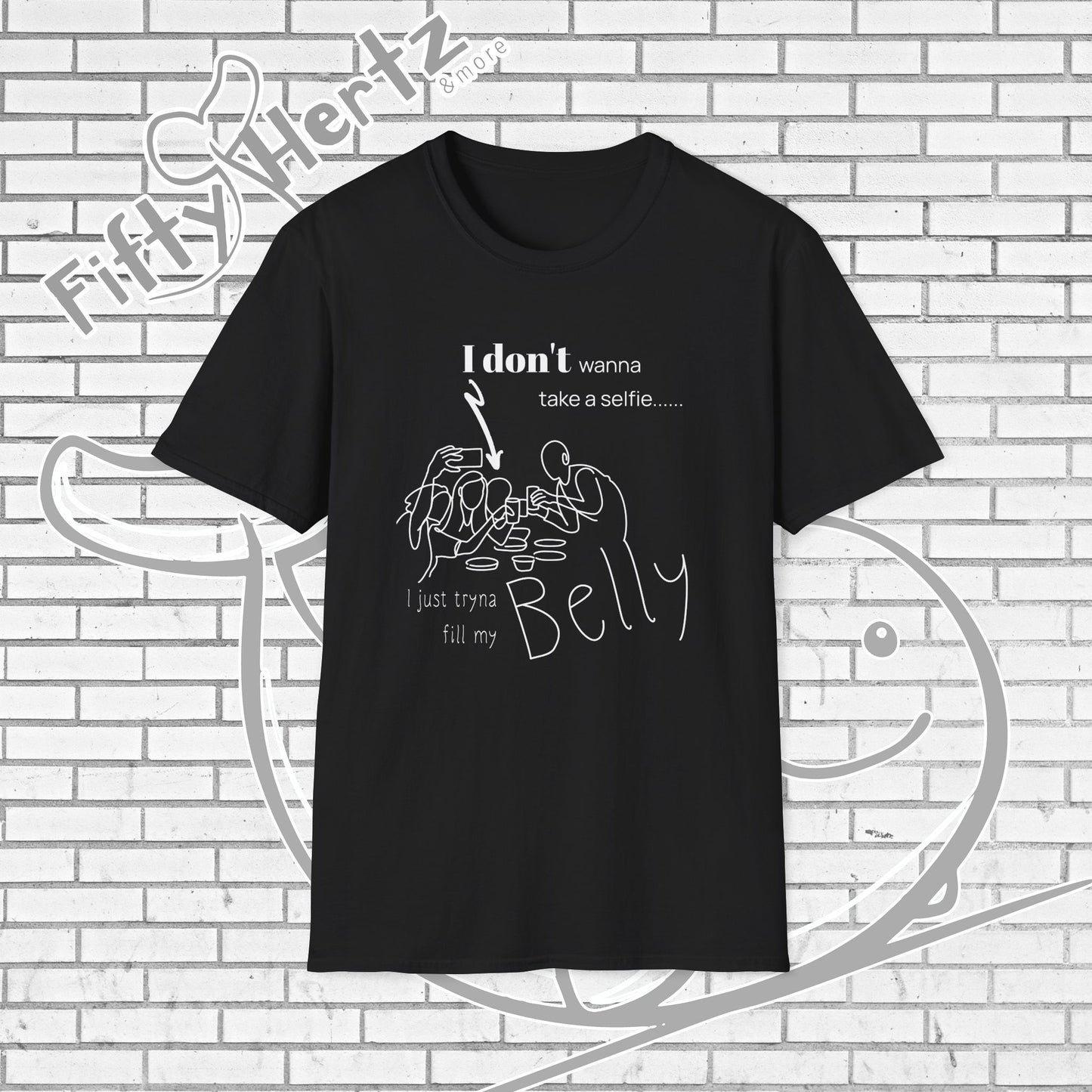 No Selfie (Dark) Unisex T-Shirt