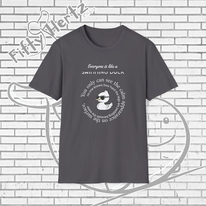 Swimming Duck (Dark) Unisex T-Shirt
