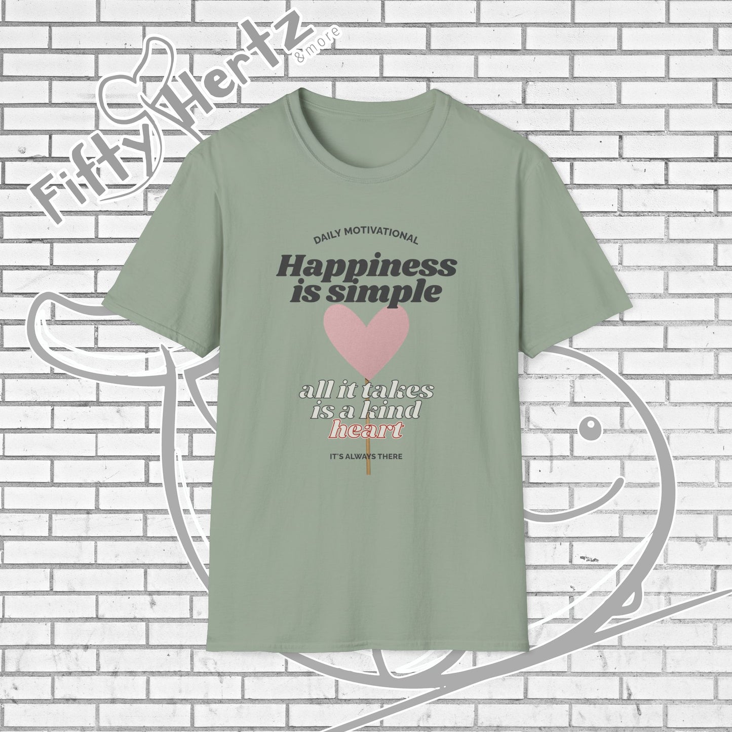 Simple Happiness (Light) Unisex T-Shirt