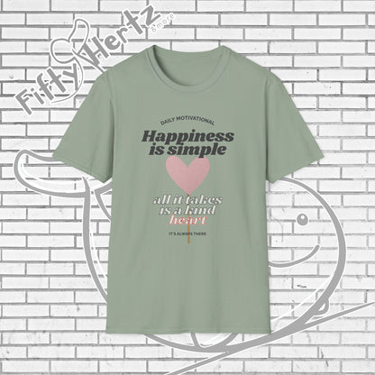 Simple Happiness (Light) Unisex T-Shirt