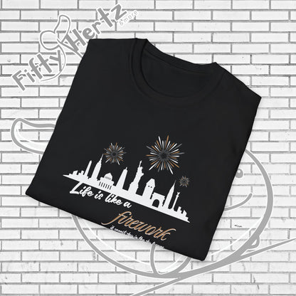 NYC firework (Dark) Unisex T-Shirt