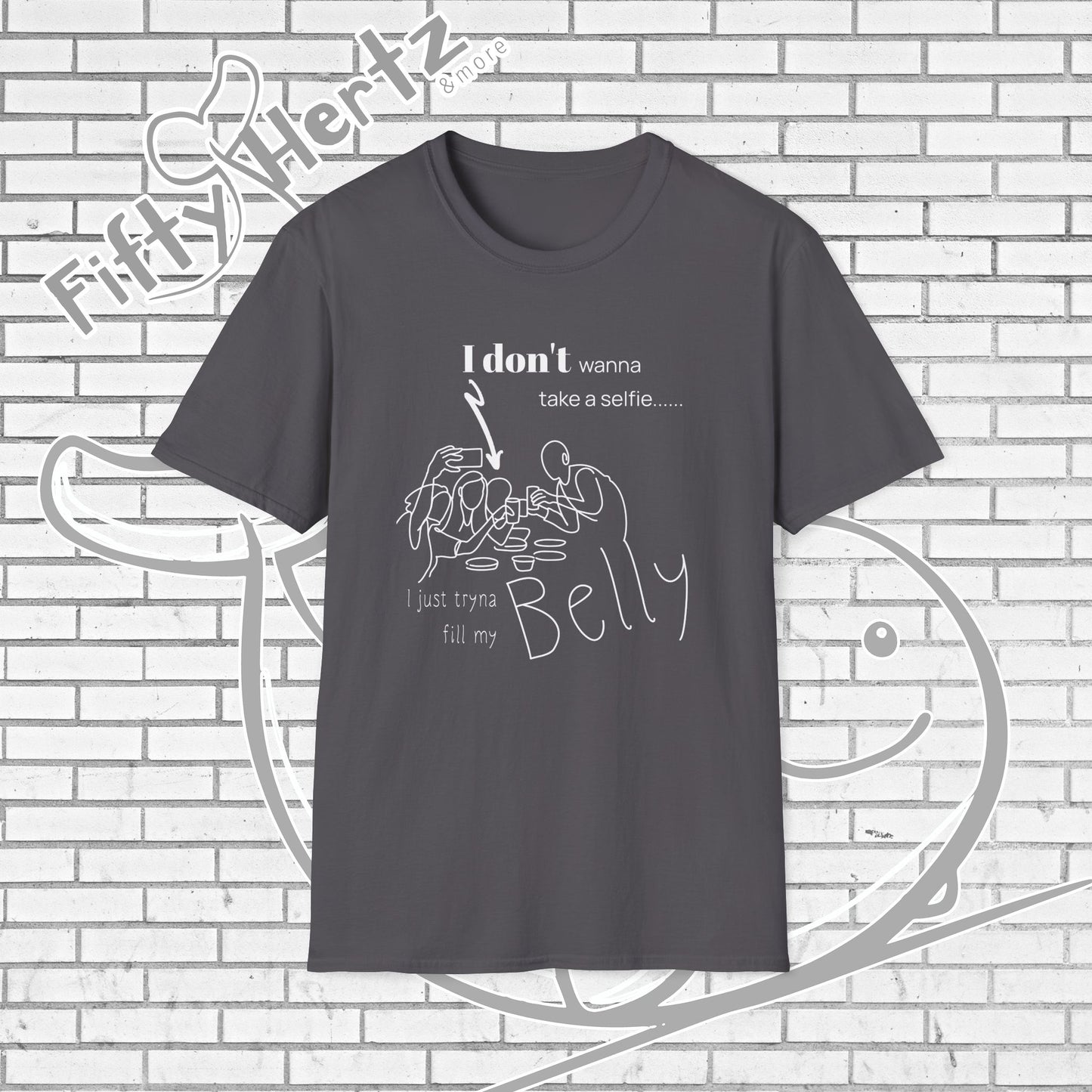 No Selfie (Dark) Unisex T-Shirt