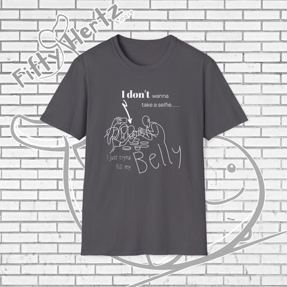 No Selfie (Dark) Unisex T-Shirt