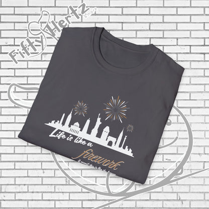 NYC firework (Dark) Unisex T-Shirt