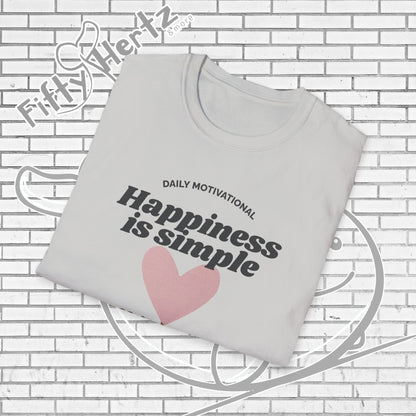 Simple Happiness (Light) Unisex T-Shirt