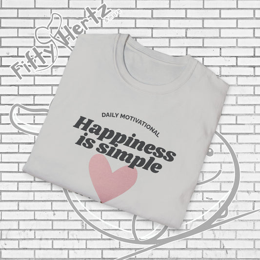 Simple Happiness (Light) Unisex T-Shirt