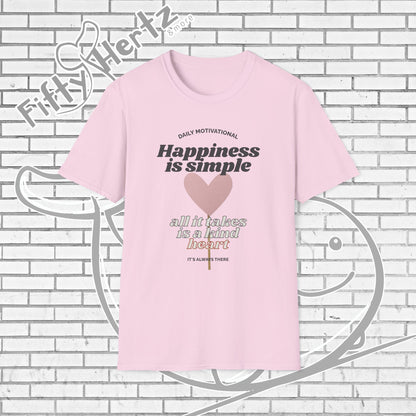 Simple Happiness (Light) Unisex T-Shirt