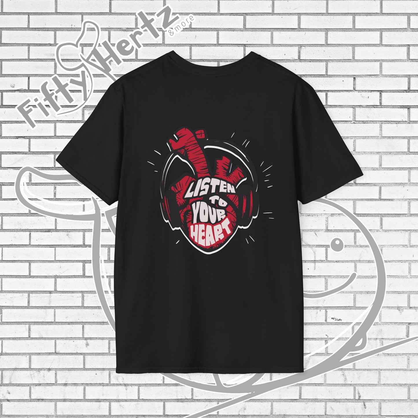 Listen to Heart (Dark) Unisex T-Shirt