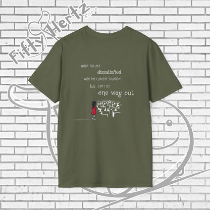 One way OUT (Dark) Unisex T-Shirt