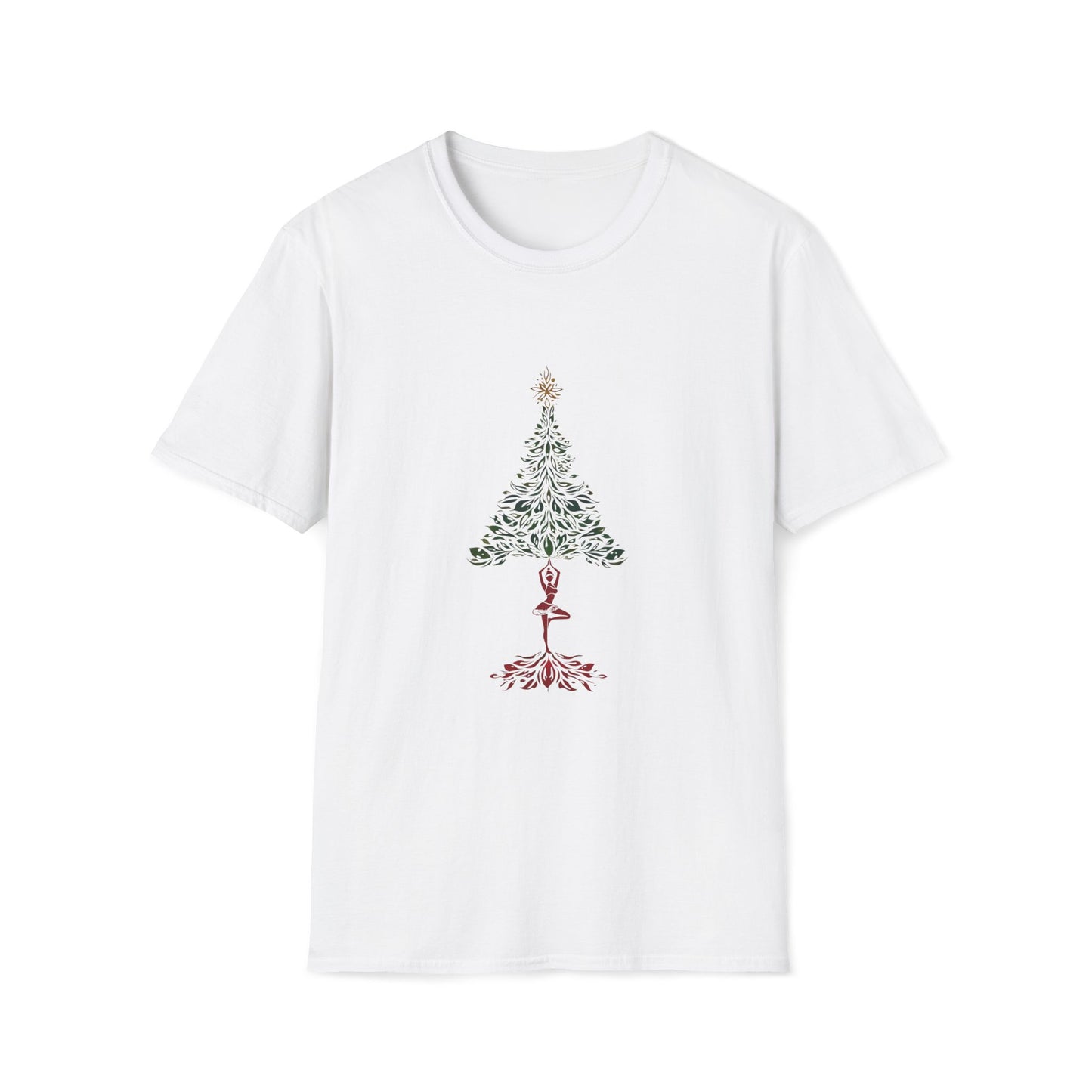 Christmas tree POSE 100% COTTON T-shirt