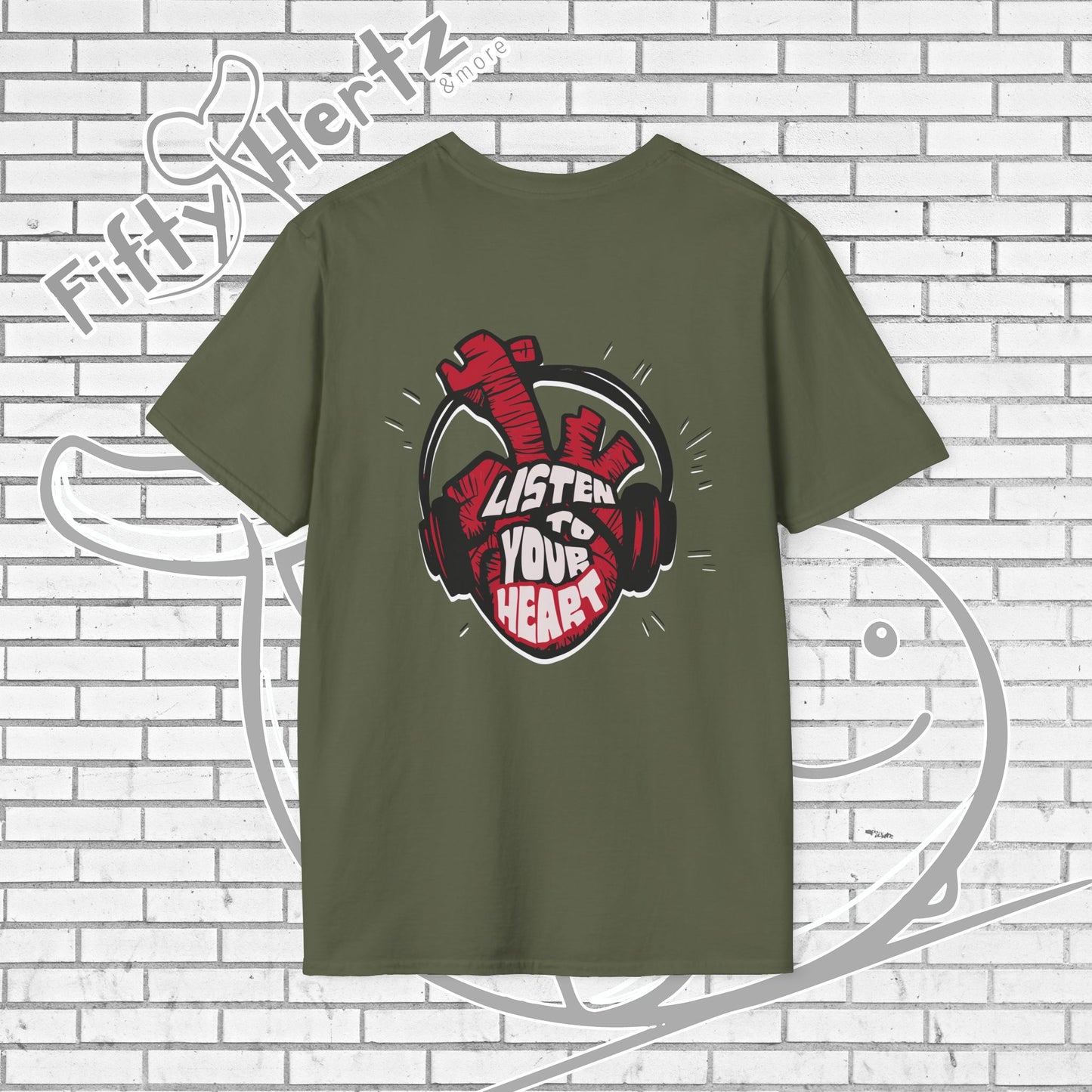 Listen to Heart (Dark) Unisex T-Shirt