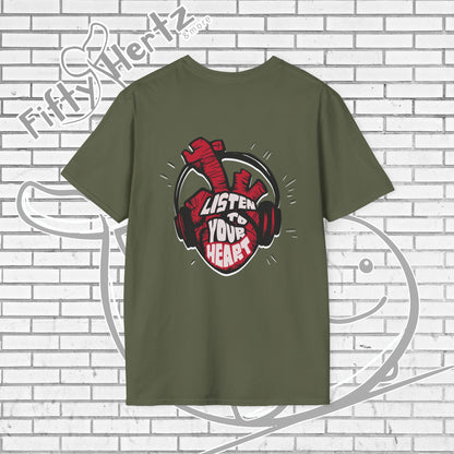 Listen to Heart (Dark) Unisex T-Shirt
