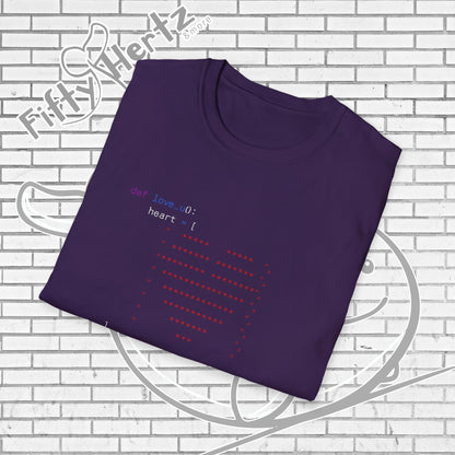 Coding for LOVE (Dark) Unisex T-Shirt