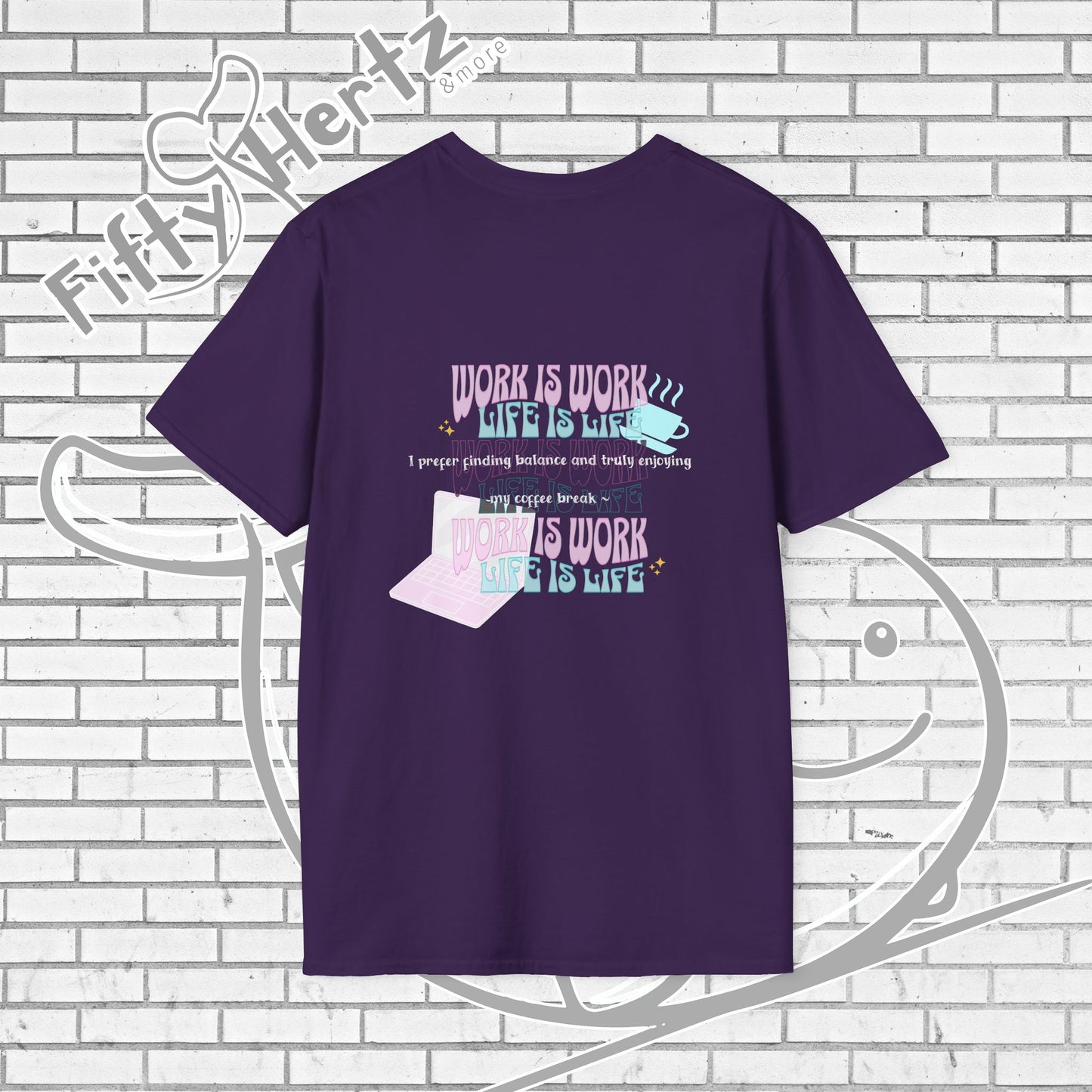 Work-life Balance (Dark) Unisex T-Shirt