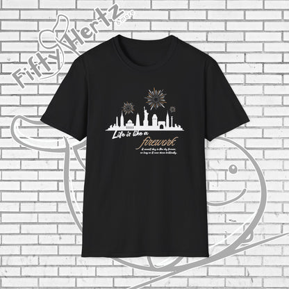 NYC firework (Dark) Unisex T-Shirt